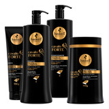 Kit Haskell Cavalo Forte Shampoo Cond Másc 1kg Leave-in 150