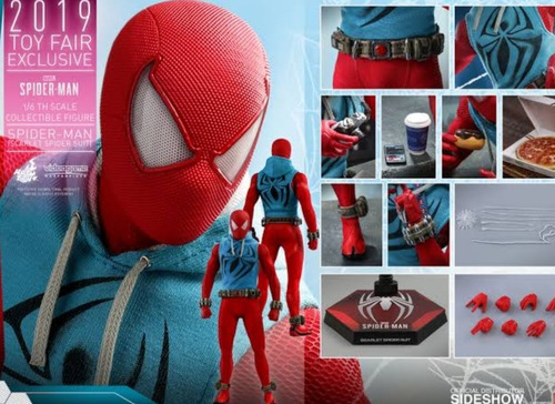 Hot Toys Spiderman Scarlet  Suit Ps4 Marvel Aranha Escarlate