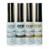 Kit Esmalte Gel Reflexivo 12 Cores Para Decoração De Unhas