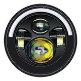 Faro Led 7 Pulgadas Slim Ojo Angel Para Jeep Harley Vocho