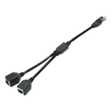 Cable Adaptador De Divisor De Red Rj45, Conector Macho A 2