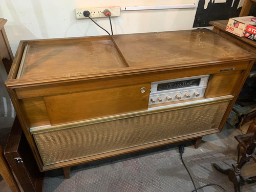 Combinado Radio Tocadisco Ken Brown Original. Mueble Vintage