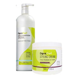 Kit Deva Curl One Condition 1l + Styling Cream 500g + Brinde