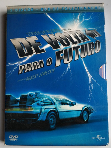 Dvd De Volta Para O Futuro Box De Colecionador 3 Discos Arte