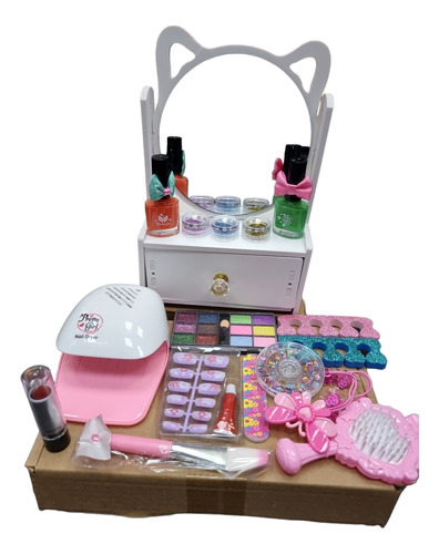 Kit Maquillaje Para Niñas 21 Pcs + Espejo 