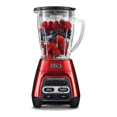 Licuadora Oster BLSTPYG1209B 1.5 L roja con vaso de vidrio - Incluye 1 accesorios | Meses sin interés