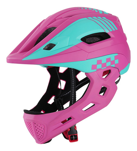 Equipo De Ciclismo: Casco Deportivo Para Niños Bike Face Ful