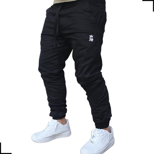 Calças Jogger Jeans Skinny Masculina Com Punho Elastico Art