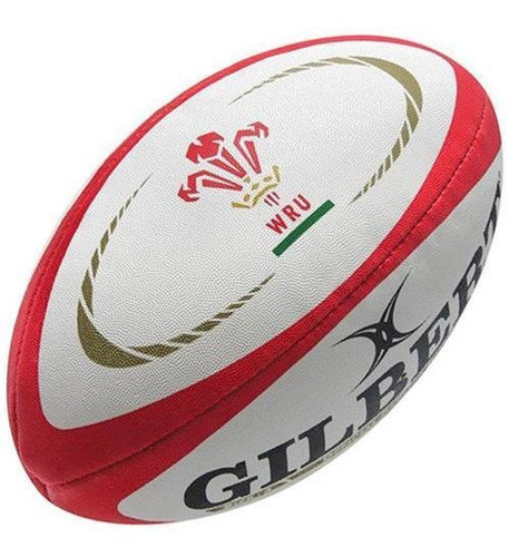 Pelota Rugby Midi Gilbert Oficial Colección Naciones Uar Color Rojo Blanco