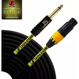 Cable Plastico Canon Hembra A Plug 6.3 De 6 Metros Solcor