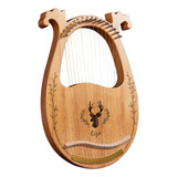 Juego Extra De Cuerdas Lyre Harp Box, Llave De Madera, Con R