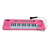 Piano Teclado Eletrônico Infantil 22 Musicas Com Microfone