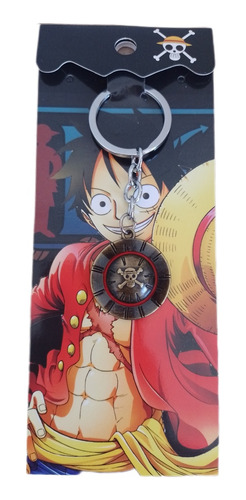 Llavero Sombrero Monkey D Luffy De Metal - One Piece Animé 