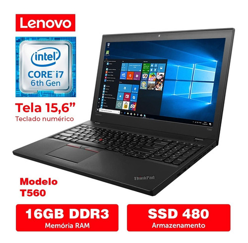 Notebook Lenovo L450 Core I5 5ª Geração 16gb Ddr3 Ssd 240gb