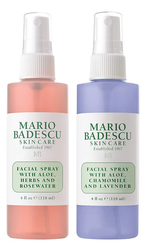Set 2 Spray Faciales Mario Badescu Lavanda Y Agua De Rosas