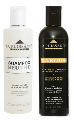 Tratamiento Argan 300 Ml La Puissance + Shampoo Neutro