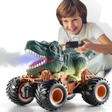 Coche De Dinosaurio Con Control Remoto De Plastico Verde