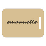 Chaveiro Emanuelle Mdf C/ Argola Nome Personalizados