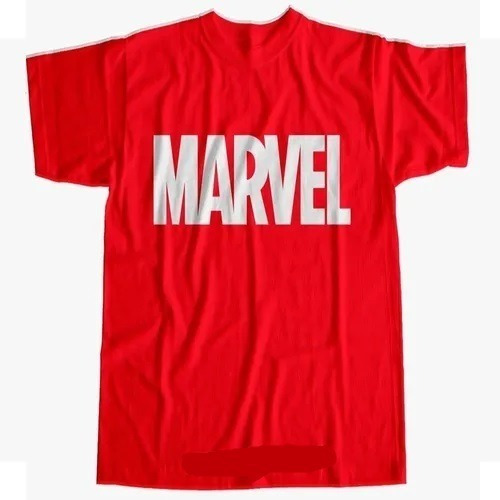 Remera Logos Marvel - Algodón