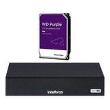 Dvr Intelbras 4ch Mhdx 1004c Inteligente C/ Hd 1tb Wd Purple