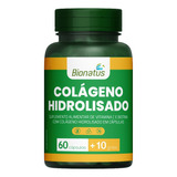 Colágeno Hidrolisado Gelatina Com 70 Cápsulas Bionatus
