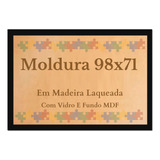 Moldura 98x71 Quebra Cabeça 2000 Peças Com Vidro 