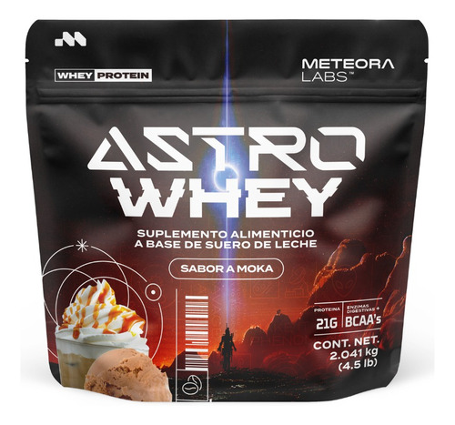 Proteína Astro Whey Meteora Labs | 21g, Aminoácidos, 2kg Sabor Moka