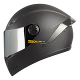 Cascos Para Motociclistas Ich 501  Visor Iridium Plata Azul