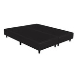 Base Sommier Eco Cuero 200x200 + Respaldo 2mts + 2 Almohadas