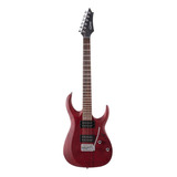 Guitarra Eléctrica Cort X Series X100 De Meranti Black Cherry Poro Abierto Con Diapasón De Jatoba