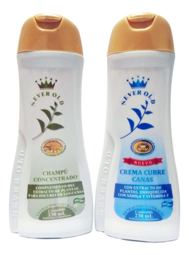 Never Old Shampoo + Tonico Cubre Canas 230ml