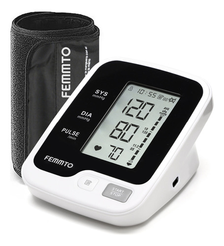 Femmto Yk-bpa2 Tensiometro Digital Brazo Batería Usb Medidor Presion Arterial Enfermeria Automatico