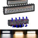 Par Faros Hiperled 20 Leds  Estrobo Blanco/ambar