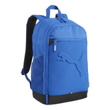 Mochila Puma Buzz Backpack 7913 Color Azul Acero Diseño De La Tela Liso
