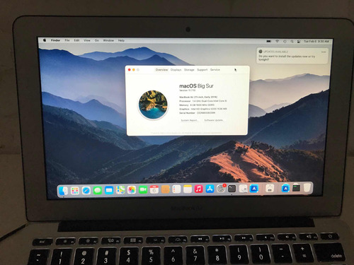 Impecable Macbook Air Late 2014 I5 1.4g 8g Ram 128gb 195 Cic