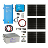 Kit Solar Off Grid Ups 12/220v 4,8kwh X Día 800va Mppt 70a