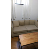 Sillon Chenille 3 Cuerpos, Beige, Placa 4 Alta Densidad 