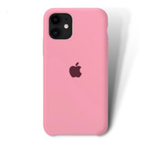 Capa Capinha Silicone Para iPhone 11, 12, 13 Max Cor Rosa-pálido iPhone 11