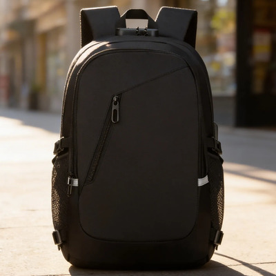 S Atop Mochila Antirrobo Con Cable Usb Por Laptop 15,6 Pulgadas