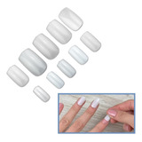 100 Unhas Postiças Inteiras Nail Tips Naturais