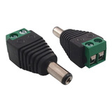 Kit 20 Conector Plug P4 Macho Com Borne P/ Cftv Camera Fonte