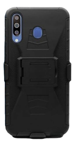 Funda Uso Rudo Combo Clip Para Samsung Galaxy M30 + 2 Micas