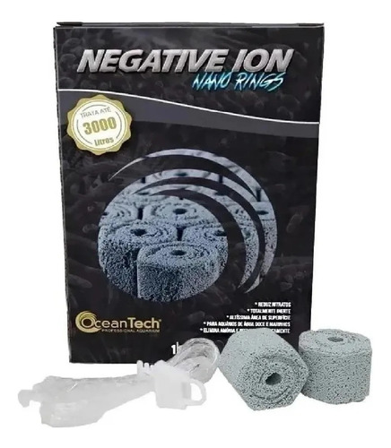 Mídia Biológica Ceramica Negative Ion Oceantech 1kg 3000l