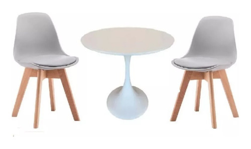 Set Mesa Tulip Kids Infantil Eames + 2 Sillas - Alto Impacto