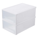 Caja De Plástico Para Guardar Ropa, 2 Unidades