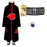 Kit Capa Akatsuki + Bandana + Angel Pain Cosplay Manto