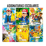 Asignaturas Caratulas Separadores Nro3 X6 Pokemon Pikachu 1