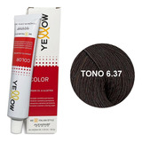 Yellow Color Tinte 6.37 - Ml Tono 6.37 - mL a $268