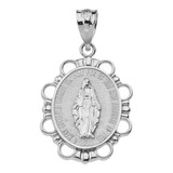 Medalla Milagrosa De Plata De Ley 925 De La Santísima Virg.