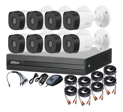 Cctv Kit Profesional Dahua Dvr 16ch + 8 Cam 1080p Tienda9cl